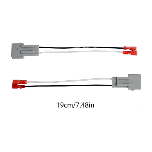 HSTECH 2 Pairs (4 Pack) 72-5512 Speaker Wire Adapters for Select 1989-Up Ford Vehicles
