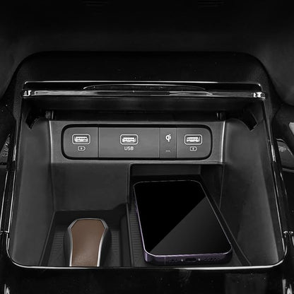 smabee Center Console Wireless Charging Protective Mat for Kia Sorento 2021-2025 2026 Silicone Protection Pad Center Console Liner Interior Accessories Black
