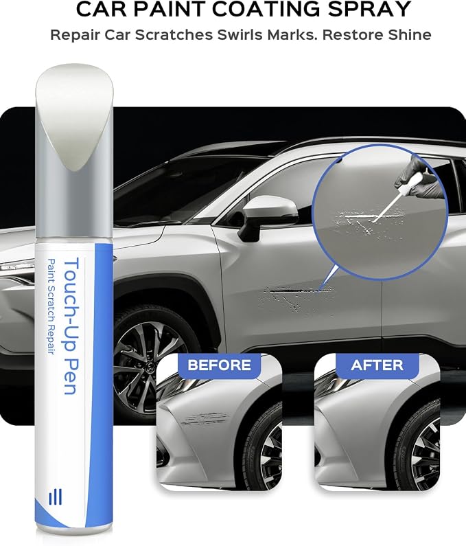070 Blizzard Pearl Tricoat Touch Up Paint Compatible with Toyota Exact Match Chips and Nicks Touch Up