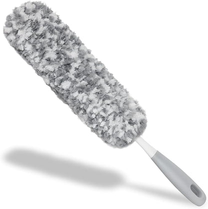 12" Microfiber Car Duster – Soft Interior Detail Brush for Dash, Seats, Vents & Console – Scratch‑Free, Washable Dust Remover for Car Interior Detailing
