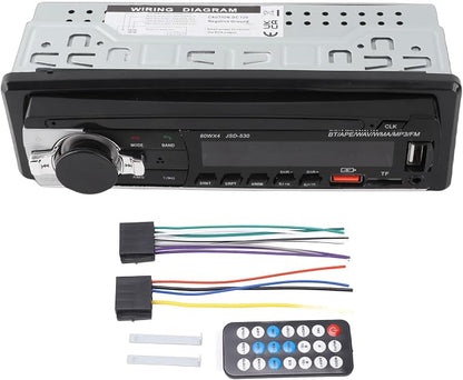 Car Radio Autoradio Bluetooth, Voice Control Car Radio Audio Player, Dual Connection Handsfree USB2.0 Car Stereo Receiver with LED Display, Support Hands Call, Music,
