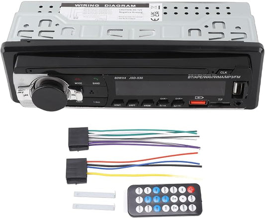 Car Radio Autoradio Bluetooth, Voice Control Car Radio Audio Player, Dual Connection Handsfree USB2.0 Car Stereo Receiver with LED Display, Support Hands Call, Music,