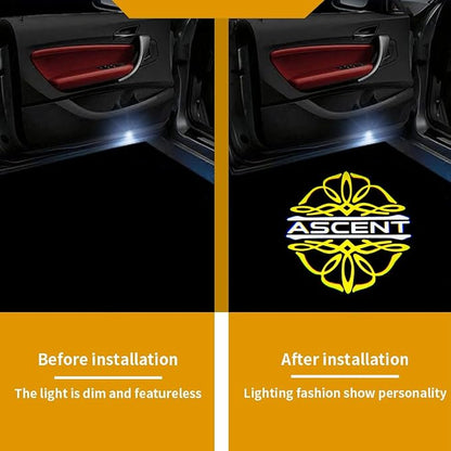 LAST CALL 2Pcs Door Lights Logo for Ascent Puddle Lights Car Door Lights Logo Projector Courtesy LED Ghost Shadow Light Projector Lamps Ascent 2019-2025 Accessories (Ascent-HD) (Ascent-01)