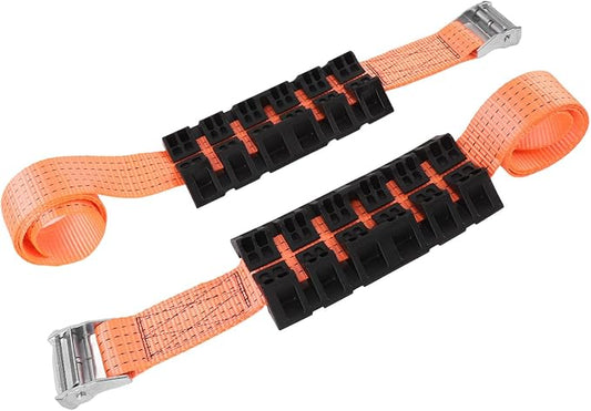 Generic 2PCS Tire Traction Straps, Strong Grip Anti Skid Emergency Tire Straps with Gloves, Ideal for Truck SUV Snow Mud Recovery