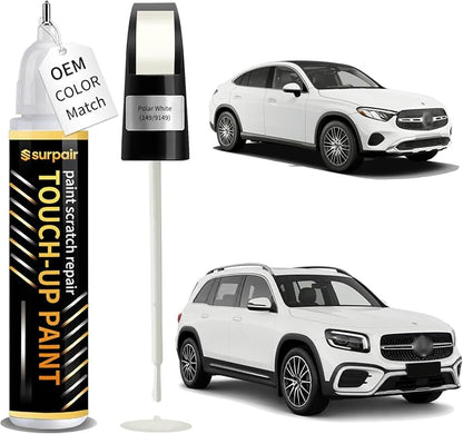 Polar White 149/9149 Touch up Paint for Mercedes-Benz OEM Color Match Car Scratch Repair Kit for Nicks & Chips Scratches Quick & Easy Paint Fix 2-In-1 Car Scratch Remover Pen