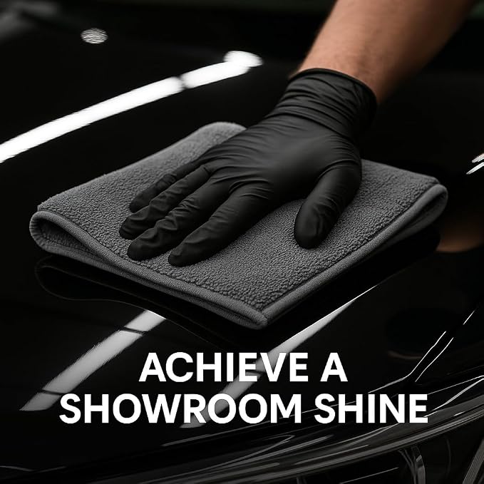 6 Pack Reusable Pak Details Micro Fiber Towels Car Detailing | 16x24 Ultra-Absorbent & Dual-Sided Car Microfiber Towel for Polishing, Wax Removal & Buffing | Lint & Streak-Free | Auto Cleaning Cloths