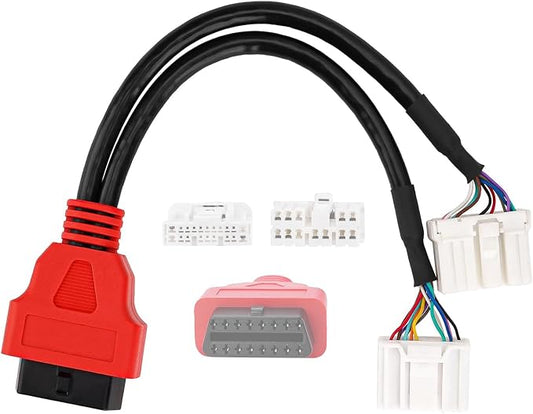 TCAN003 Splitter Diagnostic Cable Adapter for Tesla Model 3, Y, S, X,OBD2 Connector Work Scanner for MaxiSys Ultra Elite II PRO MS909,20 Pin+12 Pin to 16 Pin OBDII Adapter (2-in-1 12pin+20pin)