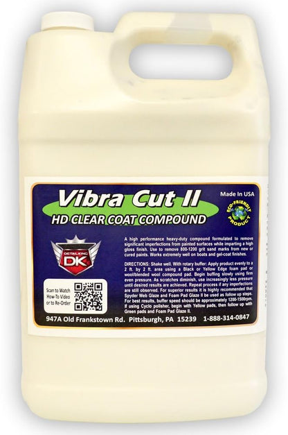Detail King Vibra Cut II Heavy Cut Car Compound - Car Buffer, Car Scratch Remover - Body Shop Safe - Gallon