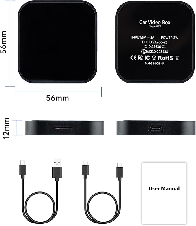 Wireless Android Auto & CarPlay AI Box for Harley 2024–2026 Road Glide, Street Glide & CVO/ST, Adds Android Support to Factory System, Plug & Play (AIBOX01)
