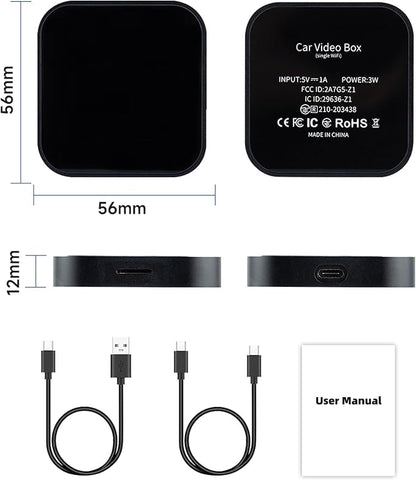 Wireless Android Auto & CarPlay AI Box for Harley 2024–2026 Road Glide, Street Glide & CVO/ST, Adds Android Support to Factory System, Plug & Play (AIBOX01)