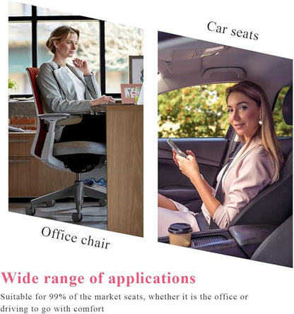 Car Seat Cushion, Comfort Memory Foam Car Cushion, Non-Slip Auto Booster Seat Cushion for Improve Driving Vision, Suitable for Vehicles Trucks SUVs Car Accessories (Coffee)