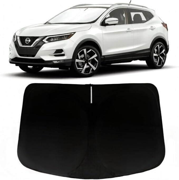 Windshield Sun Shade for Nissan Rogue Sport 2017-2024 (Not for Rogue), Car Front Window Sunshade with 240T Sun Visor Protector Blocks UV Rays Heat Sun Shield Accessories
