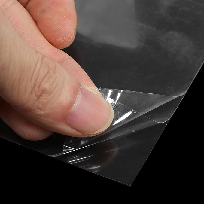 X AUTOHAUX Clear Vinyl Wrap Sheet Car Paint Protection Film Cover Decal Scratch Resistant Self Adhesive Sticker Universal 4"x197"