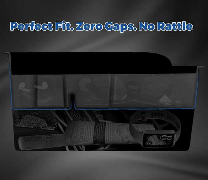 GZSH Center Console Organizer Compatible with 2025 2026 GMC Terrain (Elevation/AT4/Denali) |Easy to Install| |Add Extra Space| Armrest Storage Box Middle Console Tray GMC Terrain Interior Accessories