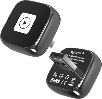 AI Box Carplay,Wireless Carplay Adapter Support Apple CarPlay & Android Auto, Plug & Play, Car Play Adapter with Fast & Stable Auto-Connect,Zero Lag for Apple iOS 10+, Android 11+ Version
