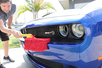 California Car Duster 62442 Standard Car Duster with Wooden Handle,Red
