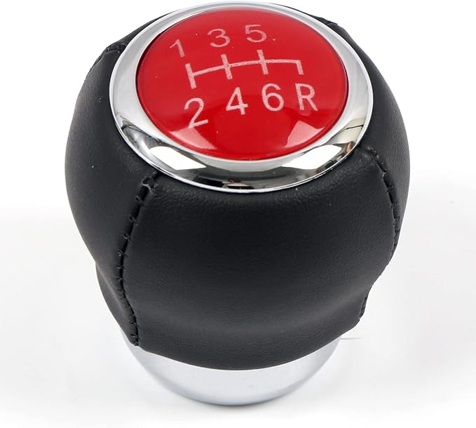 HIGH FLYING for Subaru WRX STI 2007-2021, BRZ/for Toyota 86 (ZN6/ZC6) 2012-2021 Car Accessories Inner Plastic & Leather Gear Shift Knob Replacement 1pc (6-Speed)