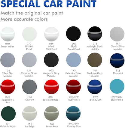 1K6 Ice Edge Touch Up Paint for Toyota, DIY Car Paint Scratch Repair Kit, Automotive Paints, Quick & Easy Fix Scratch Repair for RAV4/Camry/Avalon