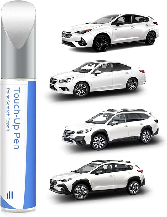 K1X Crystal White Pearl Tricoat Touch Up Paint Compatible with Subaru Exact Match Chips and Nicks Touch Up
