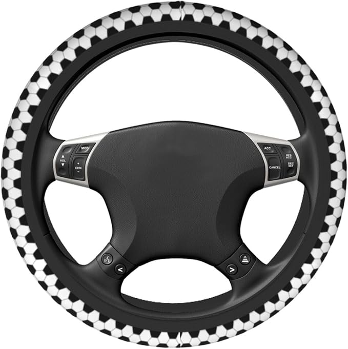 Football Steering Wheel Covers Non Slip Neoprene Universal 15 Inch Steering Wheel Protector Car Cover for Men Women
