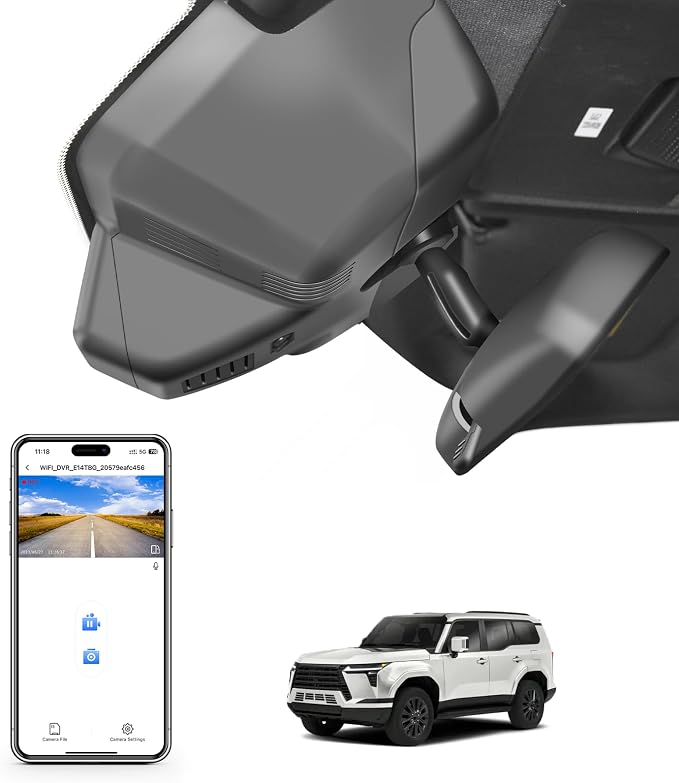 Mangoal Front 4K & Rear 1080p Dash Cam Custom fit for Lexus GX550 2024 2025 2026(Gen3/J250), Premium Luxury Overtail, Integrated OEM Look, UHD 2160P Video, App & WiFi, Easy to Install, GPS, 128GB Card
