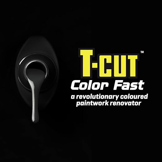 T-Cut Color Fast 3-in-1 Paint Restorer, Black - Scratch Remover, Ceramic Car Wax & Color Enhancer - Removes Swirls & Oxidation, 17 oz | Scratch Remover, Ceramic Car Wax & Color Enhancer, Removes Swirls & Oxidation