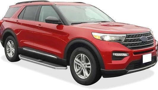 APS Polished Running Boards Style Compatible with Ford Explorer 2020-2026 Sport Utility 4-Door (Side Steps Side Bars) 6in Wide 304 Stainless Steel