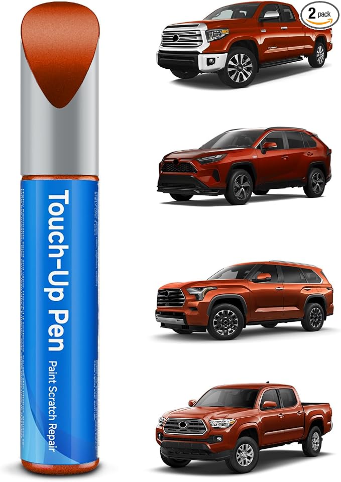 Touch Up Paint Compatible with Toyota Exact Match Touch Up Paint Car Scratch Repair (Inferno（4X0）)