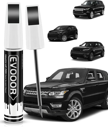Santorini Black (820/1AG/PAB) Touch Up Paint Compatible with Land Rover Exact Match 2 in 1 Touch up Paint for Chips and Nicks Repair with 2pcs Disposable Micro Applicators