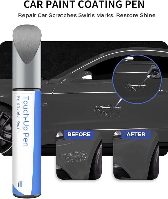 M7 Carbonized Gray Metallic Touch Up Paint Compatible with Ford Exact Match–Chips and Nicks Touch Up