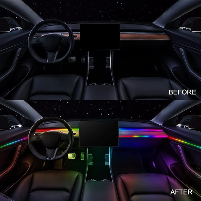 Dreamcolor Acrylic Interior Car LED Strip Light 43-inch, which fit for dreamcolor Main Controller Module and Sub-Controller Module kit (not Including) of the LED LAMP APP