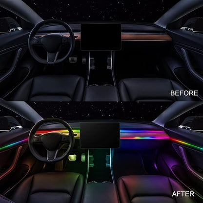 Dreamcolor Acrylic Interior Car LED Strip Light 43-inch, which fit for dreamcolor Main Controller Module and Sub-Controller Module kit (not Including) of the LED LAMP APP