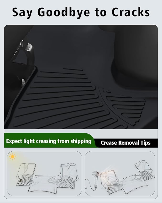 Floor Mats Custom for Chevy Express & GMC Savana 2015-2023 All Weather TPE Rubber Protection 1st Row Anti-Slip Automotive Floor Liners for Chevrolet Express 1500/2500/3500 Van Accessories- 1 PCS