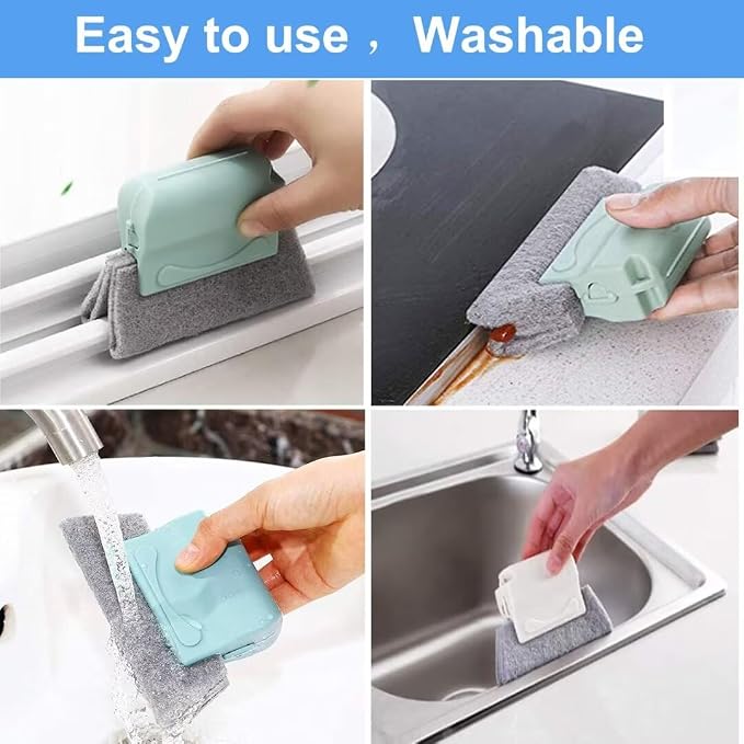 Deep Clean Brush Set Crevice Cleaning Brush Window Groove Cleaner Tools Kit for Small Spaces, Sliding Door, Shutter, Air Conditioner, Bathroom/Shower, Blinds, Vents