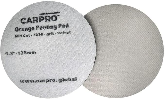 CARPRO Velvet Orange Peel Removal Pad (V2) - Upper Paint Layer Clear Coat – 5 1/4" (Pack of 1)