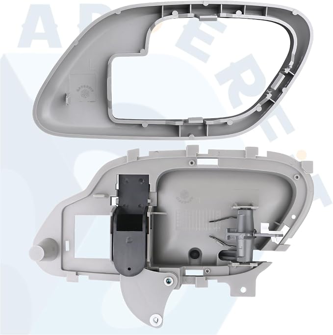 APPERFiT Interior Door Handle w/Bezel Kit LH (Gray) Compatible with 1995-2002 Chevy Chevrolet GMC Truck C1500 C2500 C3500 K1500 K2500 K3500 Suburban Tahoe Yukon Replaces 15708043