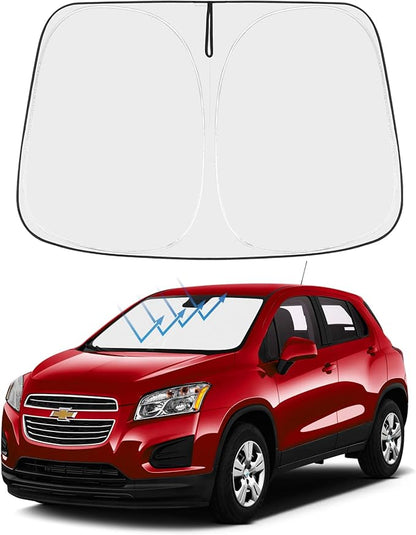 Proadsy Custom Fit 2013-2023 Chevrolet Trax LS/1RS/LT/2RS/ACTIV SUV Windshield Sun Shade 4-Layer Foldable Front Sunshade Protector Sun Visor Blocks UV Rays Keep Car Cooler