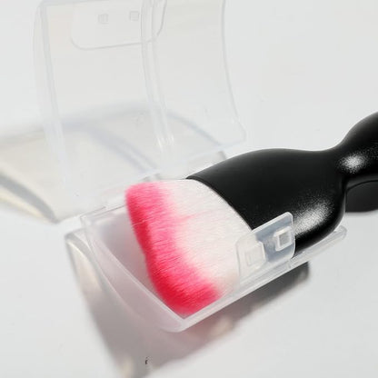 AOCISKA Car Interior Detailing Brush,Soft Bristle Cleaning Brush Car Detailing Brush Dusting Brush,Car Interior Cleaning Tool,Auto Detail Brush Car Dash Duster Brush (Black&Rose with Cap)