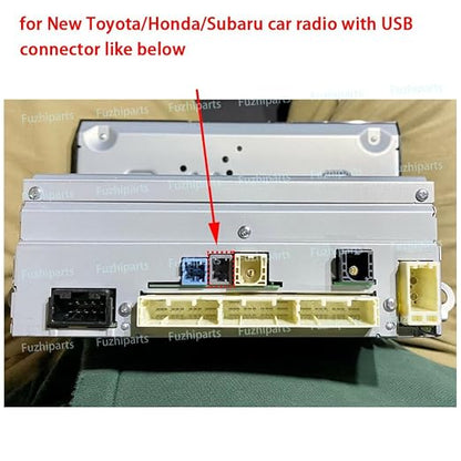 Car USB Adapter Plug Connector Cable Convertor for Toyota Camry Sienna RAV4 CH-R 2018+ w/Original USB Function