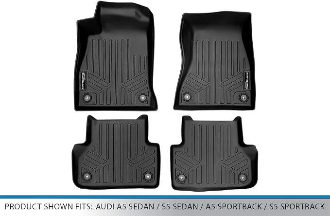 MAXLINER Floor Mats 2 Row Liner Set for 2018-2025 Audi A5 / S5