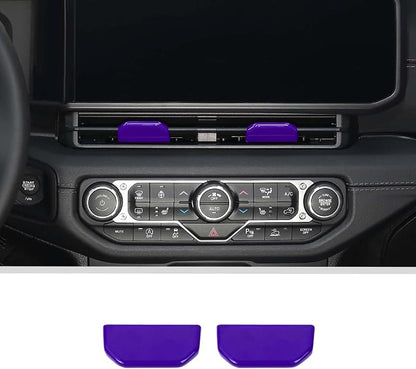 JWWY for Jeep JL Vent Air Outlet Adjustment Cover Trim Fit for 2024-2025 Jeep Wrangler JL JLU Gladiator JT 4xe Interior Accessories 2pcs Purple