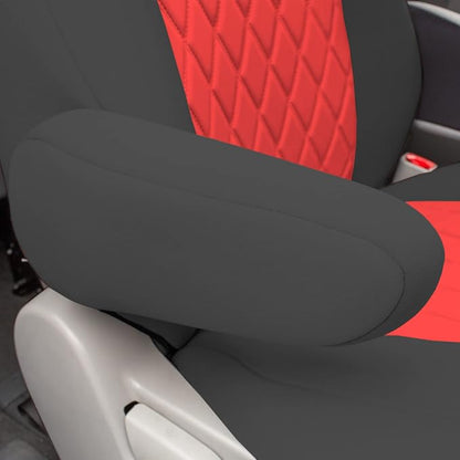 FH Group Custom Fit Car Seat Covers Specifically Made for 2011-2020 Toyota Sienna 7 Seater with Ultraflex Neoprene Water Resistant Automotive Seat Covers - Full Set Red