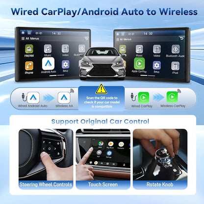 CarlinKit MINI Ultra 3 Wireless CarPlay Adapter - for with OEM Wired Cars - The Smallest Looks - The Simplest to use - Convert Wired to Wireless