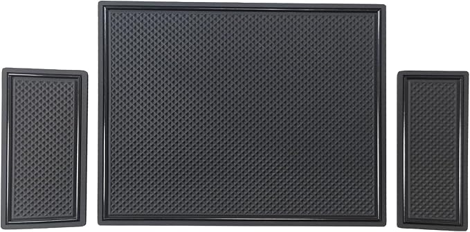 Muslogy Center Console Organizer Compatible with 2022-2026 Chevy Silverado/GMC Sierra 1500 and 2024-2026 Silverado & Sierra 2500HD 3500HD Armrest Storage Box w/Bucket Seats ONLY(OEM Tray Mats only)