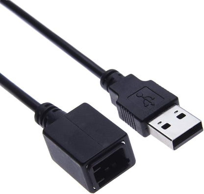 USB Adapter Cable Interface, 4-Pin Vehicle Audio Stereo Radio System USB Male Plug Retention Connector Lead Compatible with Subaru BRZ, Forester, Impreza, Legacy, Suzuki, Scion Car Models 2011 Onwards
