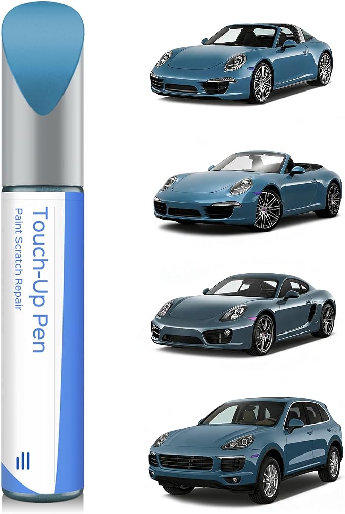 Frozen Blue Metallic LK5J Touch Up Paint Compatible with Porsche Exact Match Chips and Nicks Touch Up