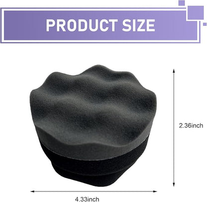 2PCS Tire Shine Applicator Pad, Reusable Foam Car Dressing Applicator Polishing Sponge Pads, Durable Hex-Grip Automotive Detailing Sponge Tool Universal for Most Vehicles