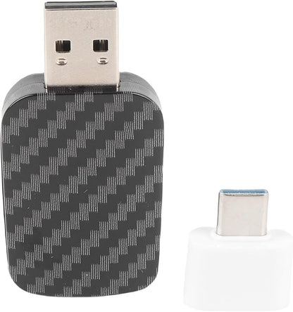 Wireless Adapter for Plug and Play Stable Connection Fast Converts Wired to Wireless for Dongle (Carbon Fiber Pattern R5031)