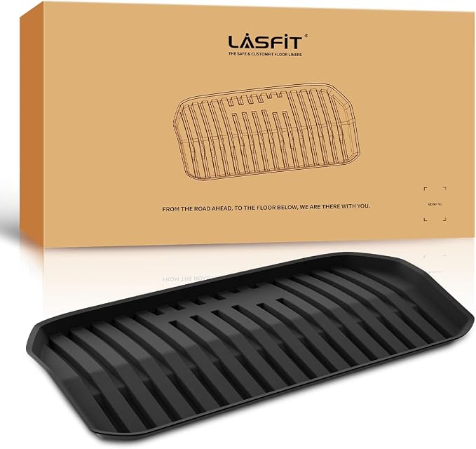 LASFIT Premium Extra Thick Front Trunk Mats for Tesla Model Y 2025 2024 2023 2022 2021 2020, All Weather Frunk Mats TPE Cargo Liner Custom Fit Cargo Mat