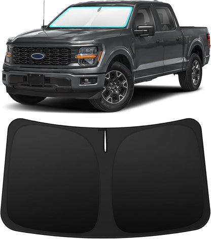INSAUTO Custom Fit Windshield Sun Shade Accessories for Ford F150 2021-2026, Foldable Front Window Sunshade, UV & Heat Reflector, Keeps Interior Cool, Includes Storage Bag